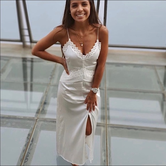 ZARA Satin Effect Dress - Picture 6 of 14